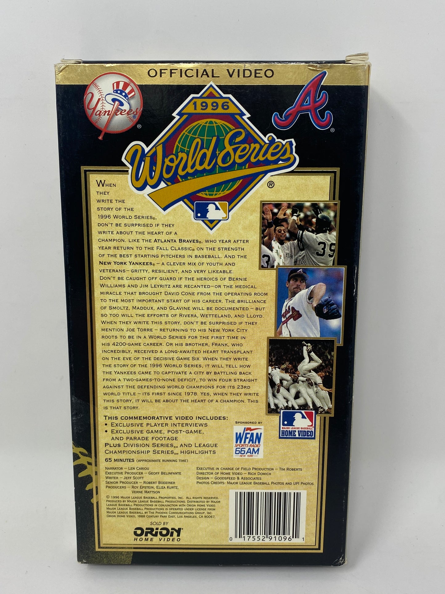 1996 New York Yankees World Series Championship VHS Tape - Jeter Posada Boggs Pettite Cone Rivera