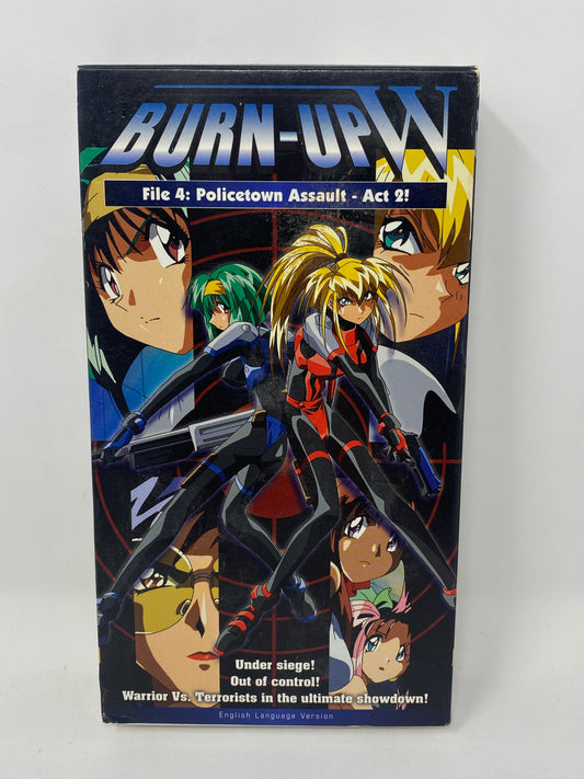 Burn Up W File 4 Policetown Assault 2  - VHS Anime