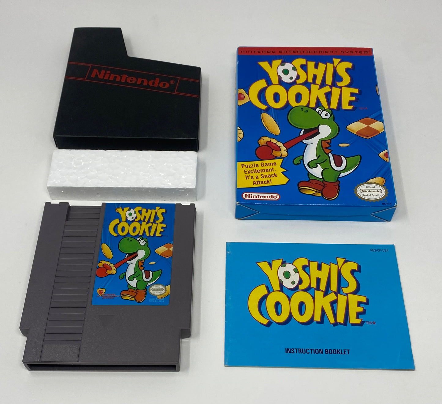 NES Nintendo - Yoshi’s Cookie - CIB Complete in Box