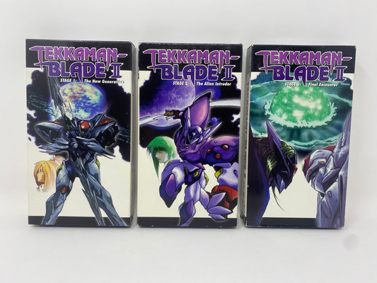 Tekkaman Blade II Stages 1-3 Vintage Anime Manga VHS Set - Complete Set - Urban Vision (1998)
