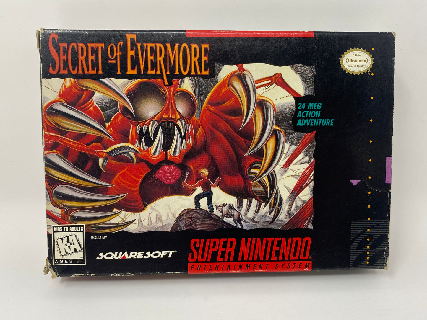 SNES Super Nintendo - Secret of Evermore - CIB Complete in Box