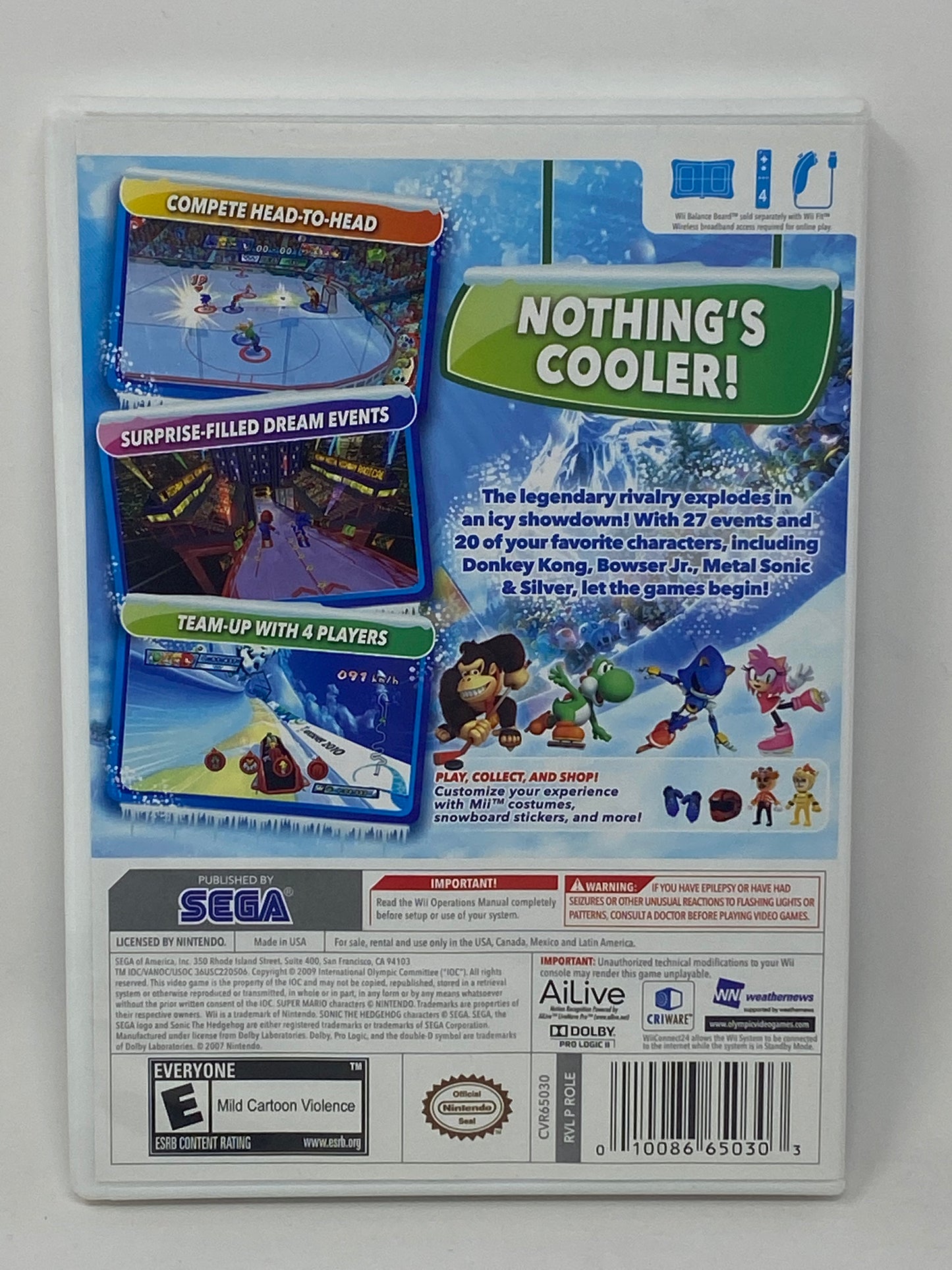 Nintendo Wii - Mario and Sonic at the Winter Games