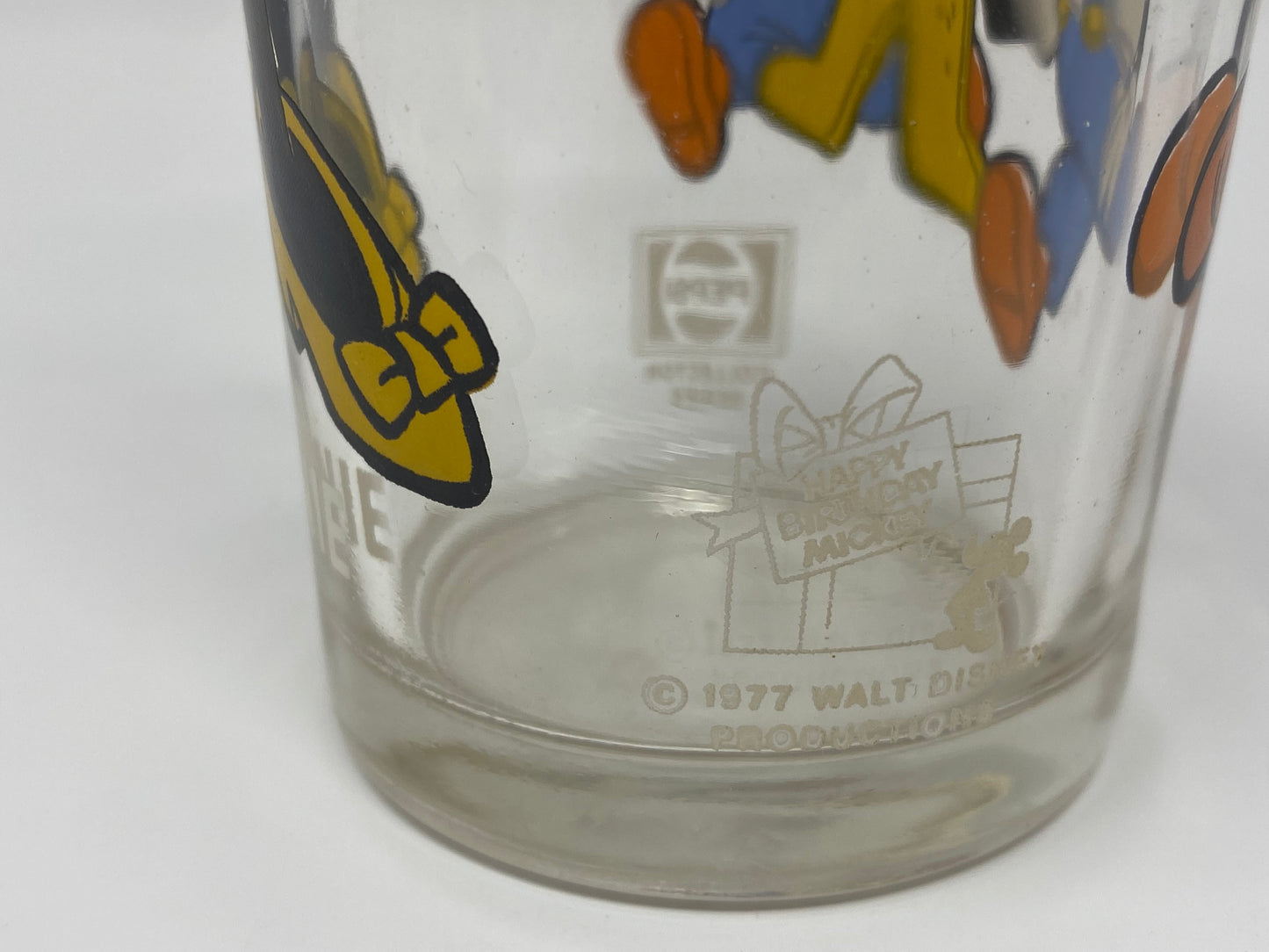 Vintage 1977 Minnie Mouse Happy Birthday Mickey Pepsi Drinking Glass