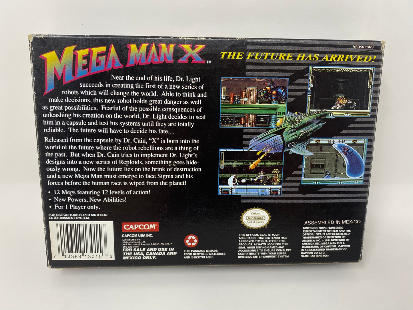 SNES Super Nintendo - Mega Man X - CIB Complete in Box