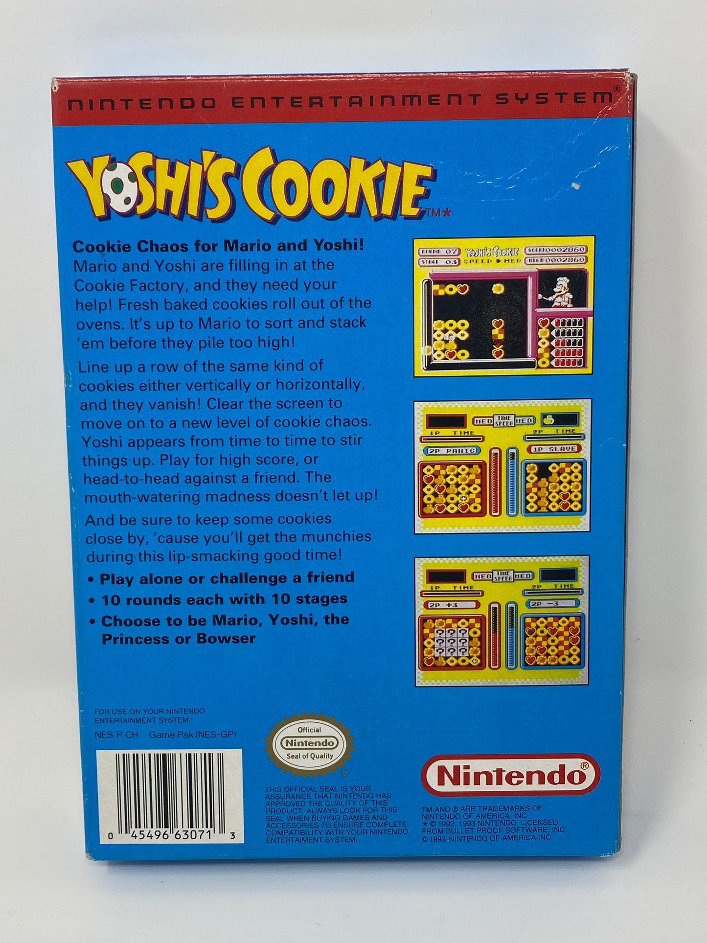 NES Nintendo - Yoshi’s Cookie - CIB Complete in Box