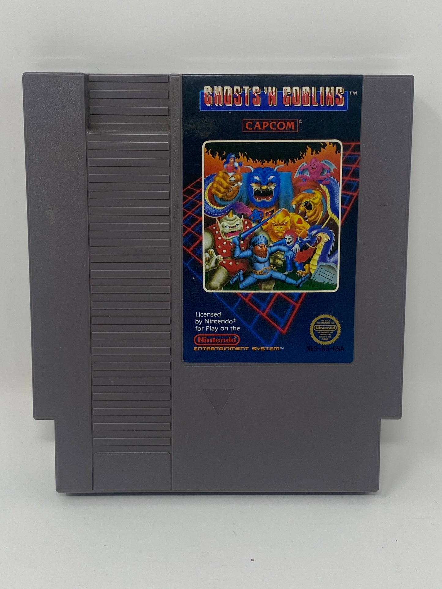 NES Nintendo - Ghosts n Goblins 5 Screw - CIB Complete in HangTab Box w/ Everything