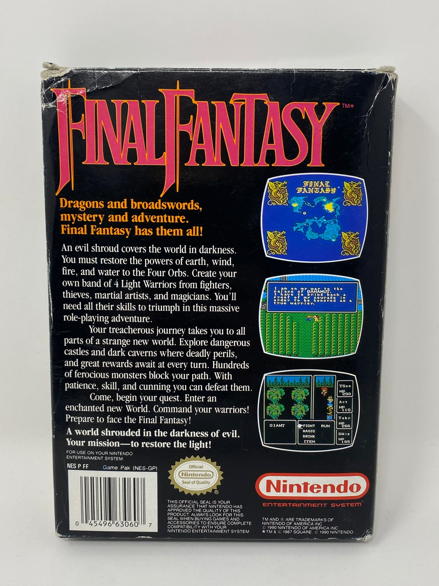 NES Nintendo - Final Fantasy - CIB Compete w/ Instructions & Maps