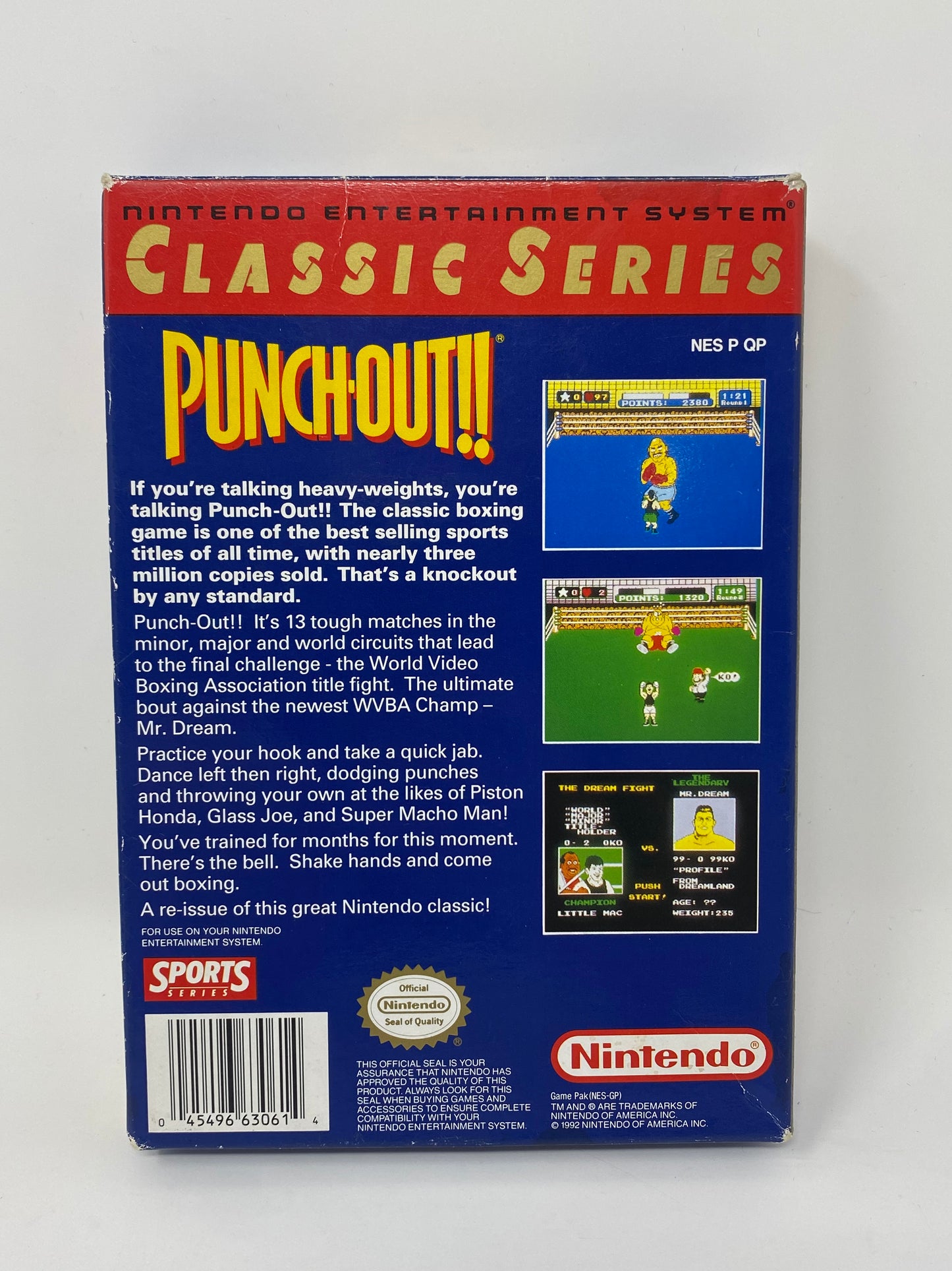 NES Nintendo - Punch Out - Classic Series - CIB Complete in Box