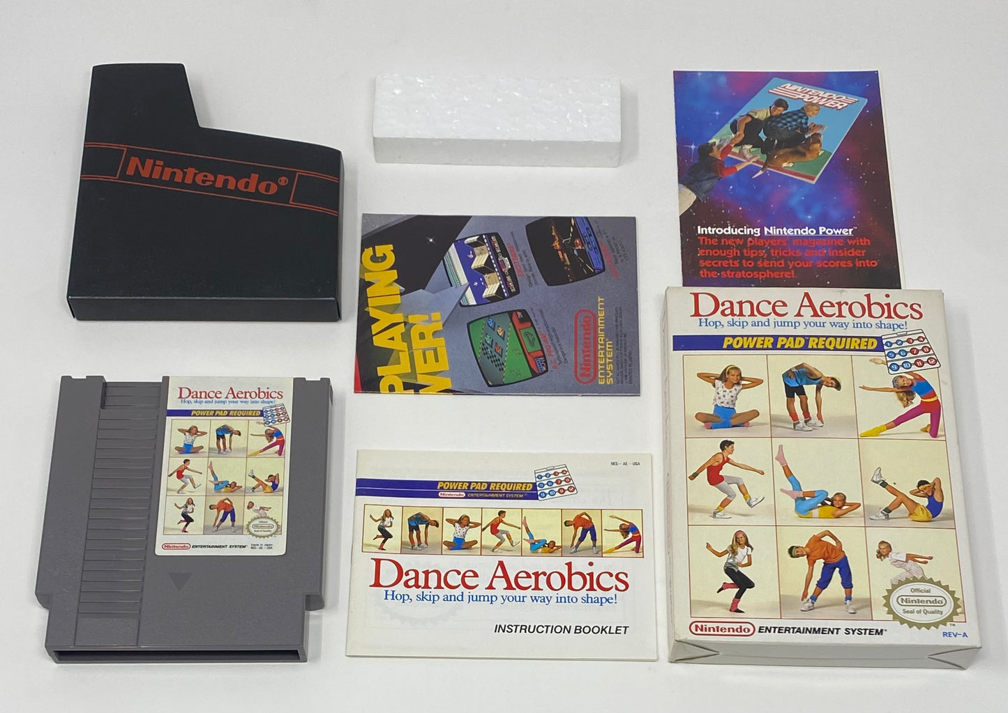 NES Nintendo - Dance Aerobics PowerPad Game - CIB Complete in Box