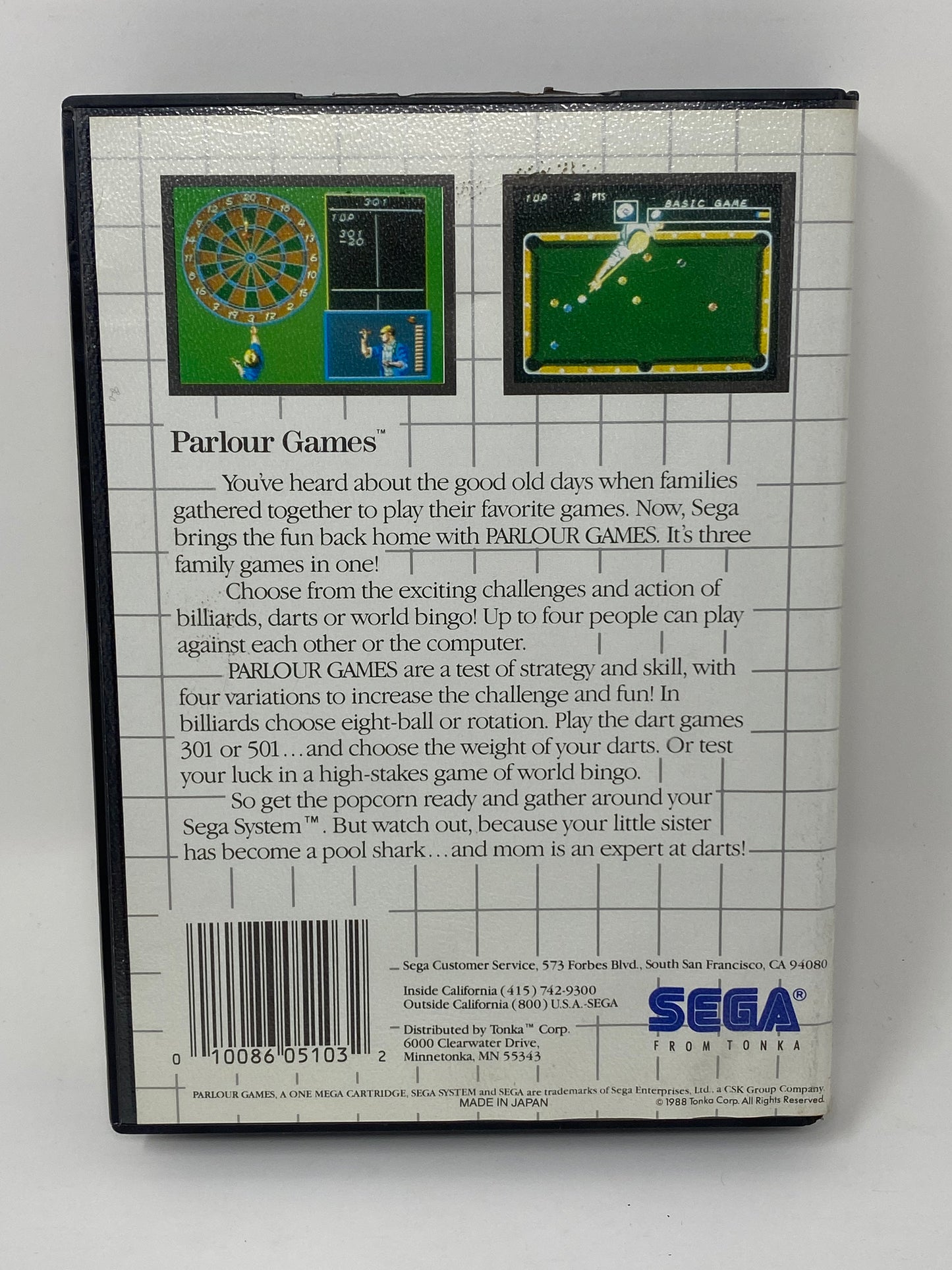 Sega Master System - Parlour Games - Complete in Box