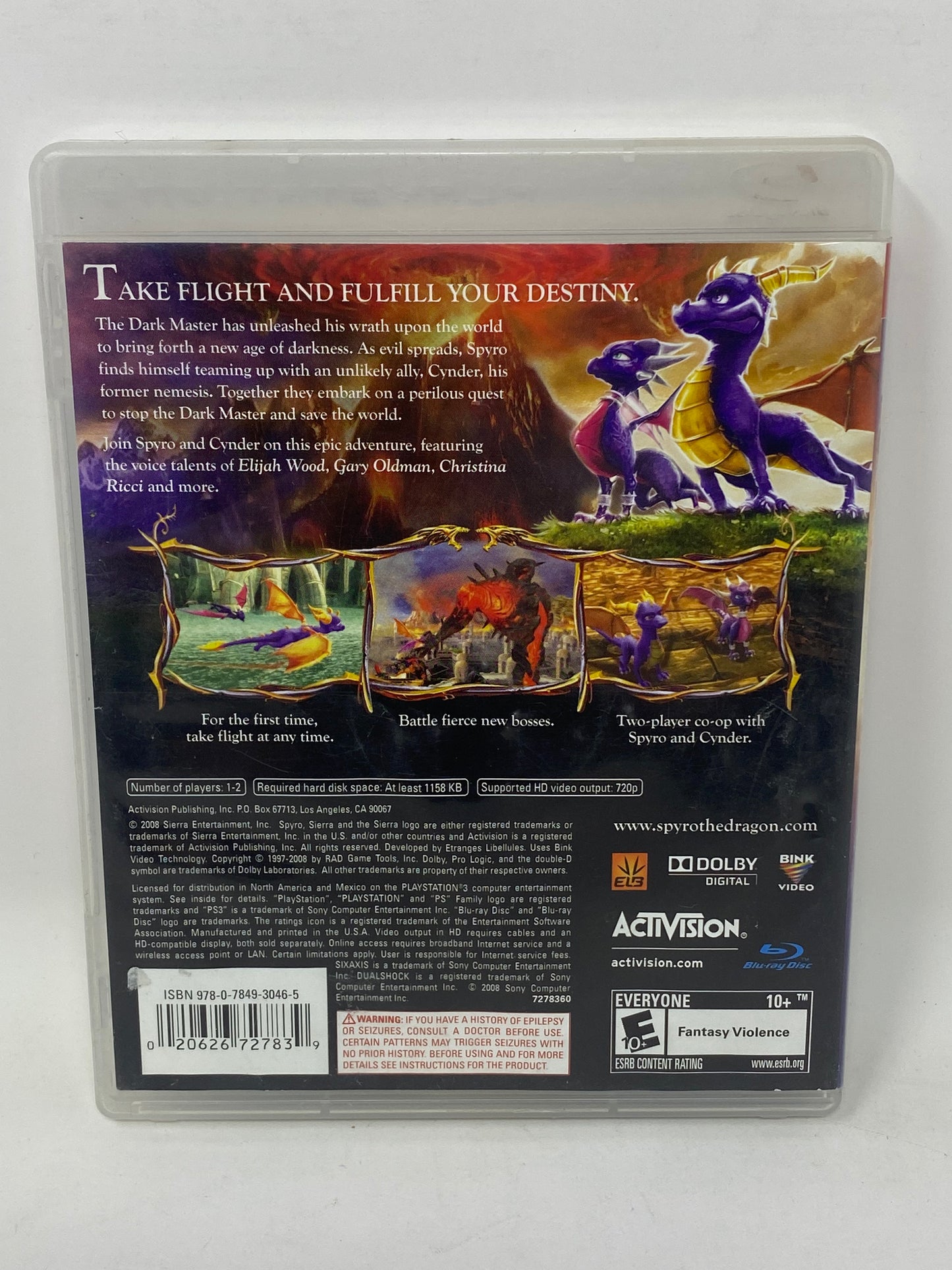 Sony PlayStation 3 PS3 - The Legend of Spyro: Dawn of the Dragon