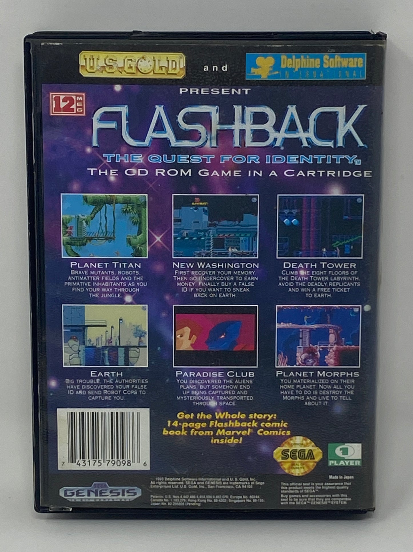 Sega Genesis - Flashback The Quest for Identity - Complete