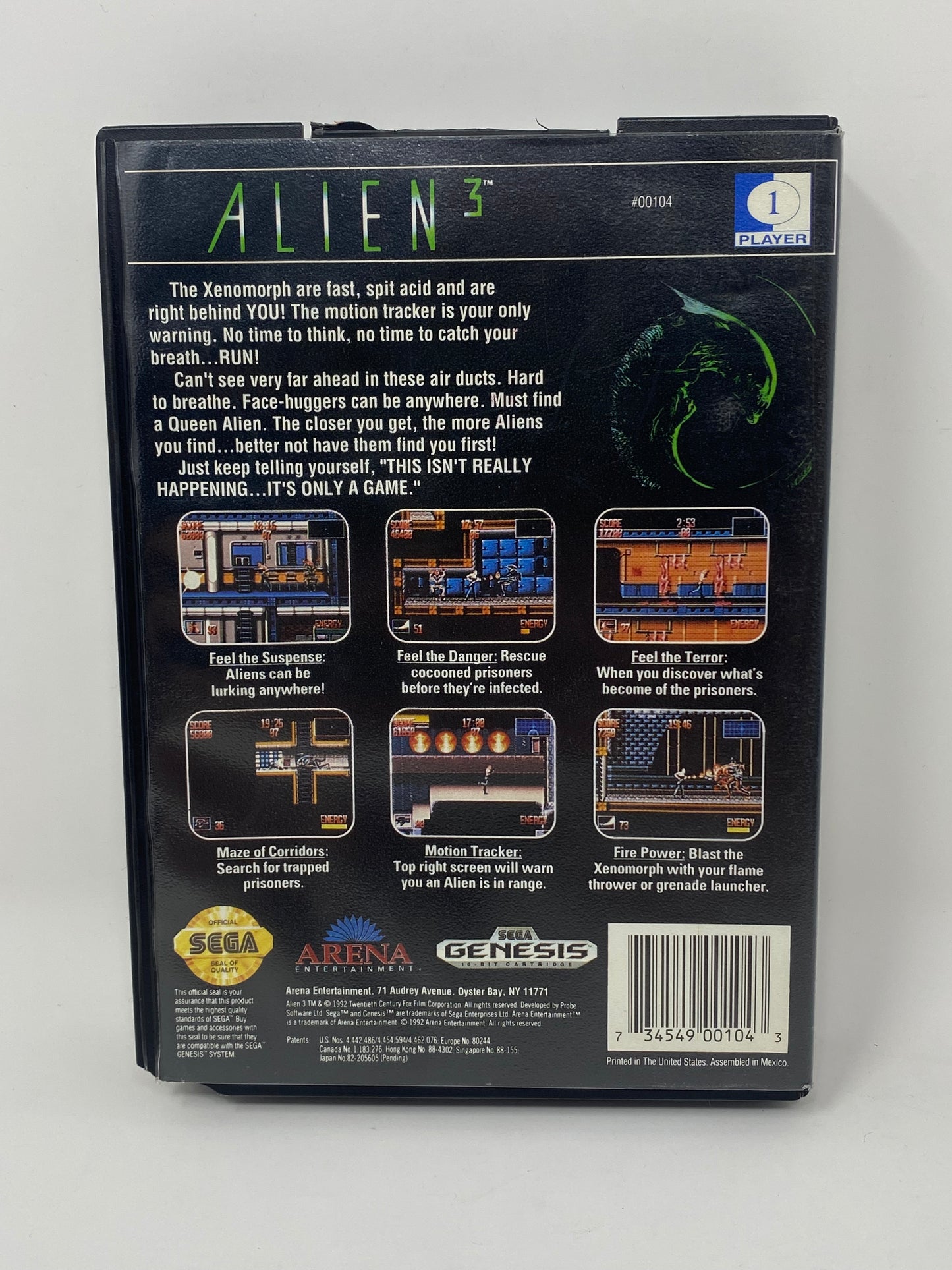 Sega Genesis - Alien 3 - CIB - Complete w/ Case & Instructions