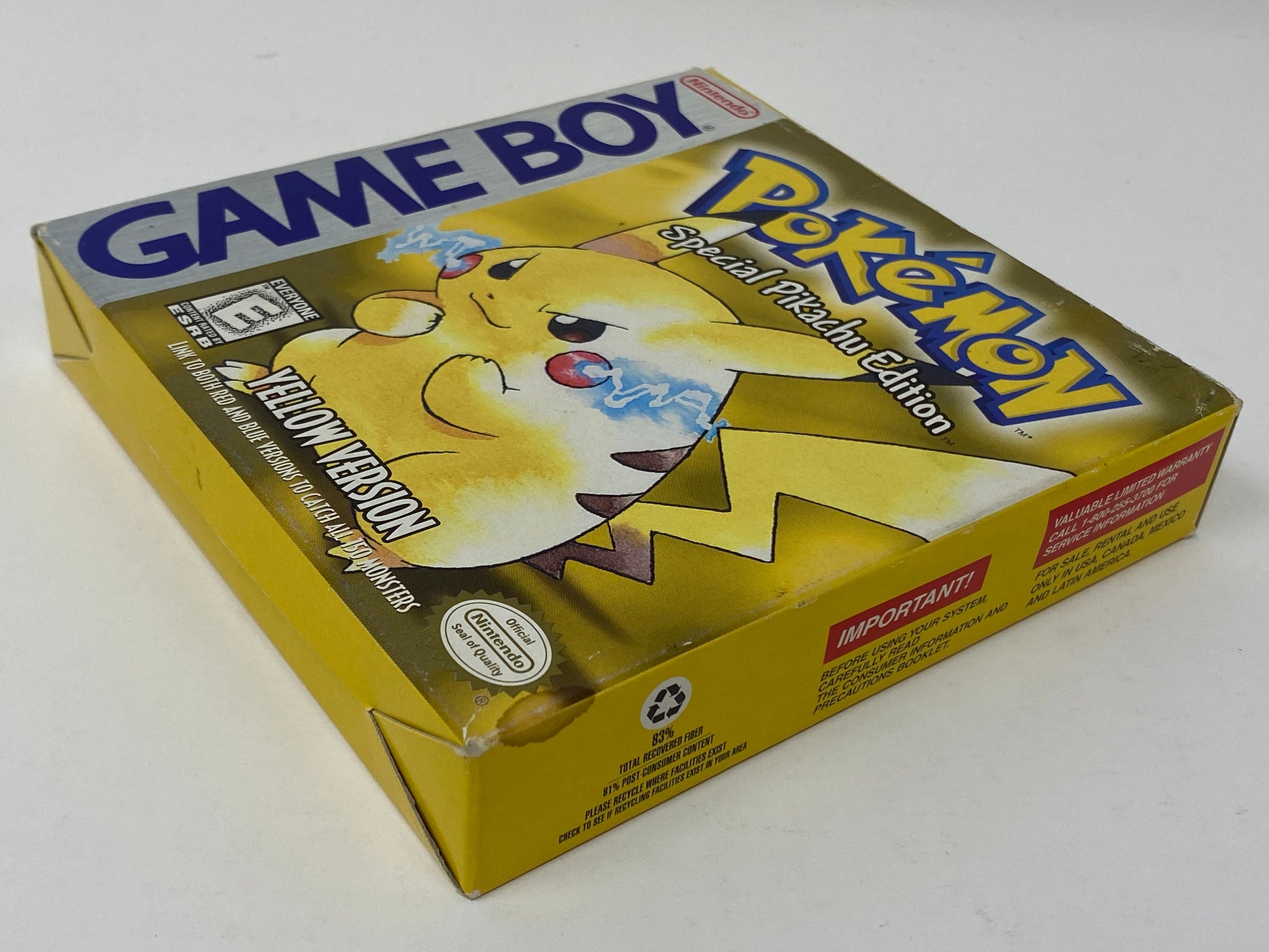 Limited Edition Pokemon Yellow Game Boy Color  