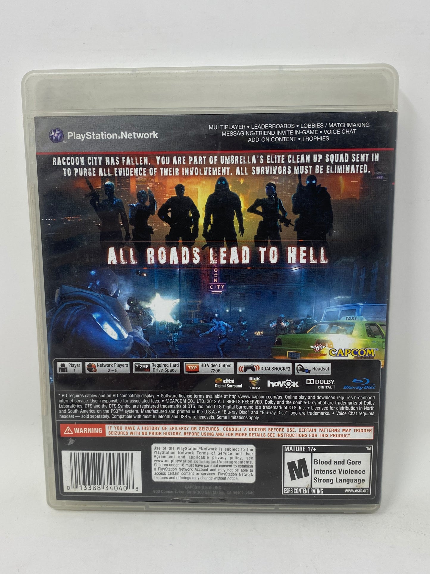 Sony PlayStation 3 PS3 - Resident Evil Operation Raccoon City