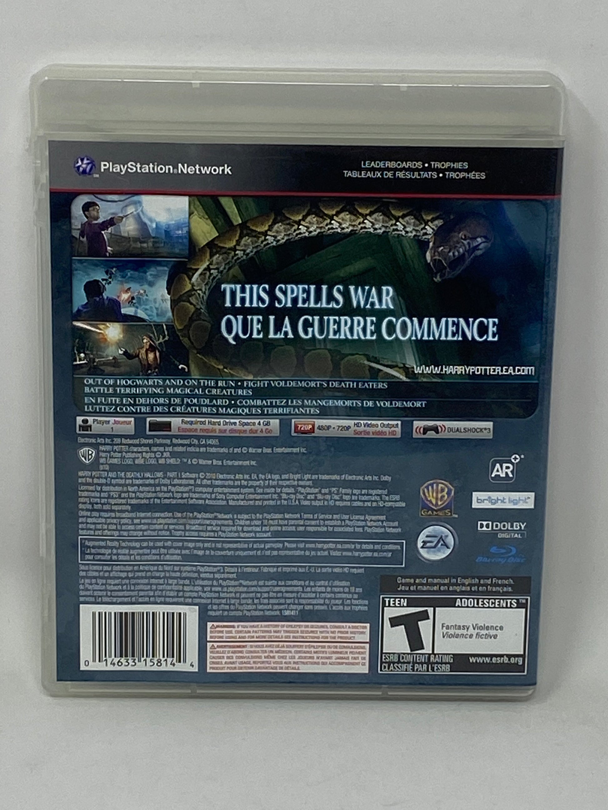 Sony PlayStation 3 PS3 Harry Potter and the Half Blood Prince