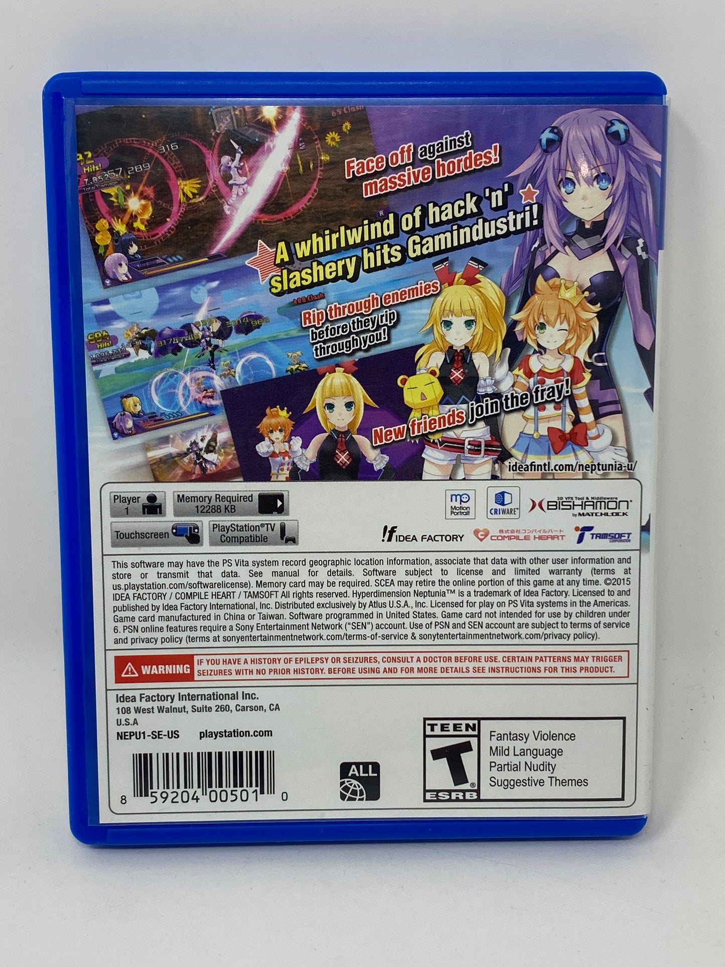 PlayStation Vita - Hyperdimension Neptunia U: Action Unleashed - CIB Complete