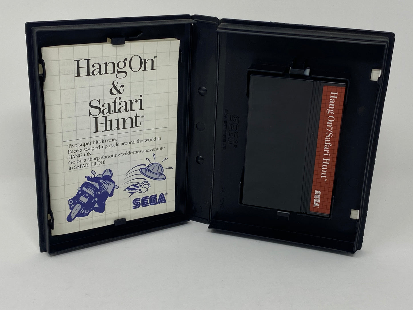 Sega Master System - Hang On / Safari Hunt - CIB - Complete w/ Case & Instructions