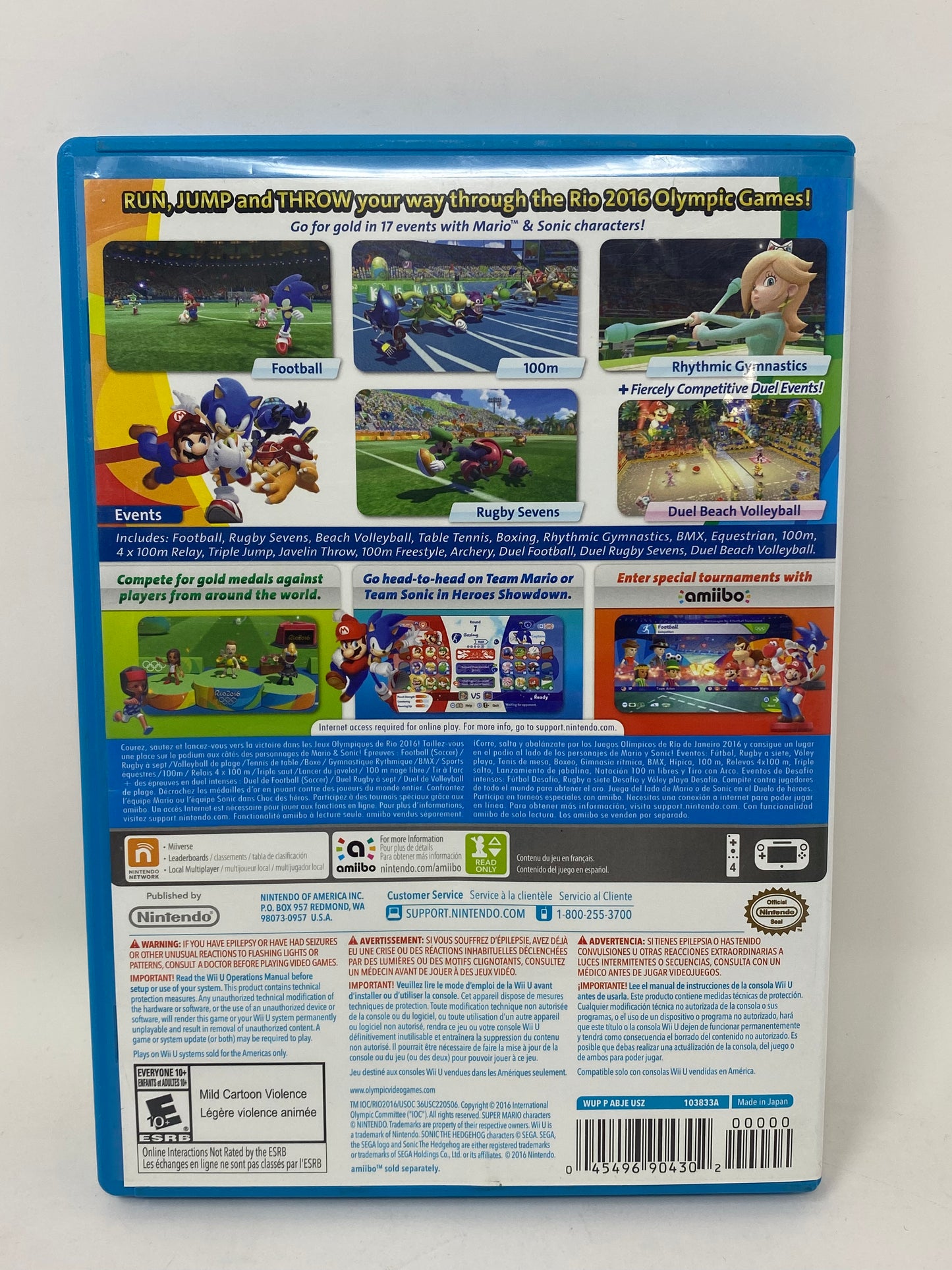 Nintendo Wii U - Mario & Sonic at the Rio 2016 Olympic Games