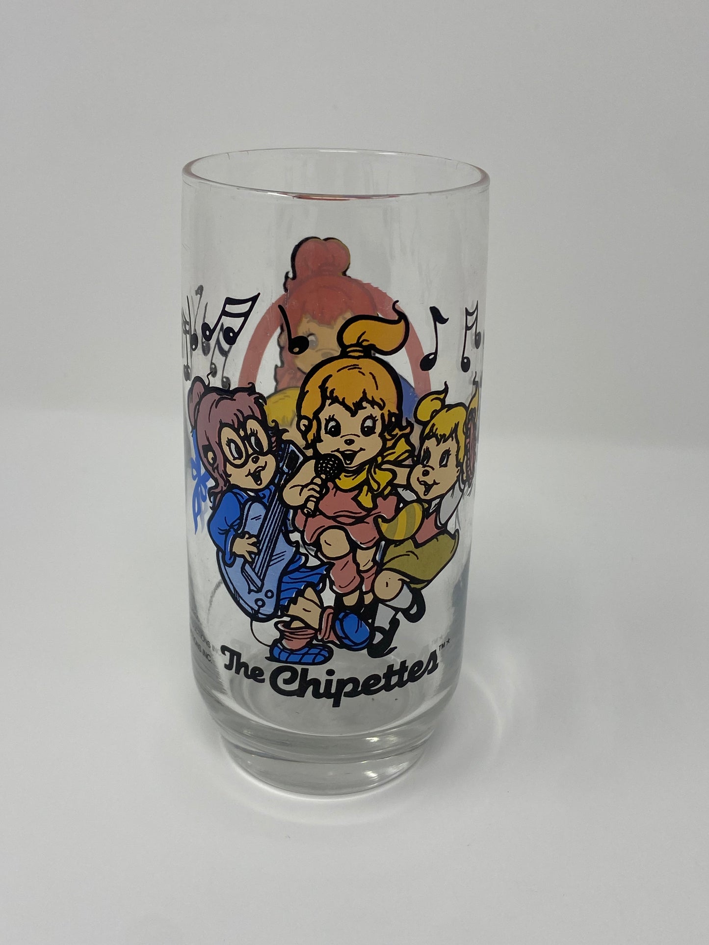 Vintage 1985 - Alvin and the Chipmunks Chippettes Glass