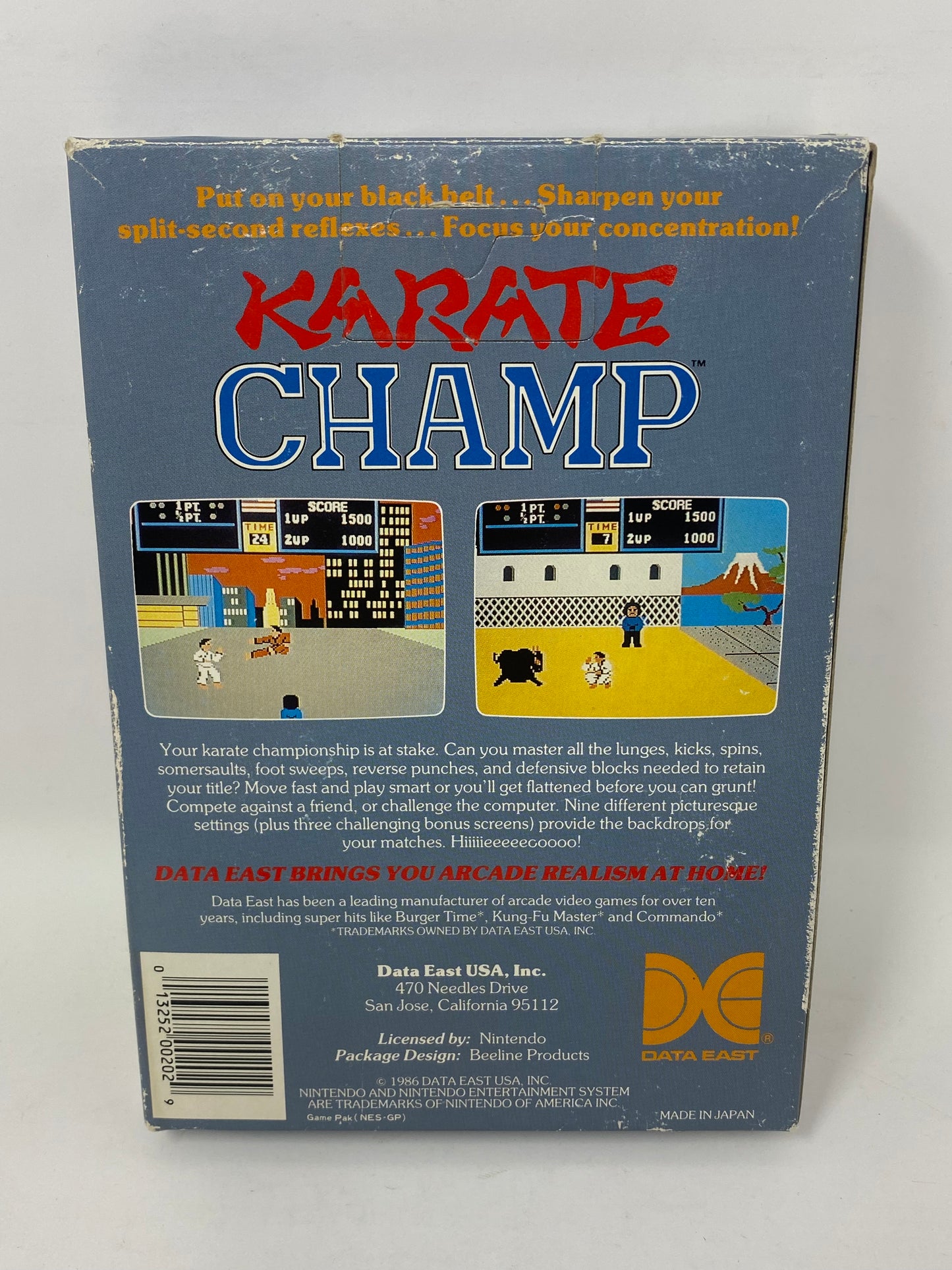 NES Nintendo - Karate Champ (5 Screw) - Complete in Box