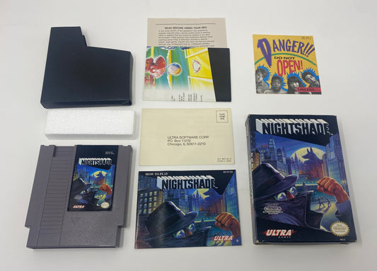 NES Nintendo - Nightshade - CIB Complete in Box w/ Everything