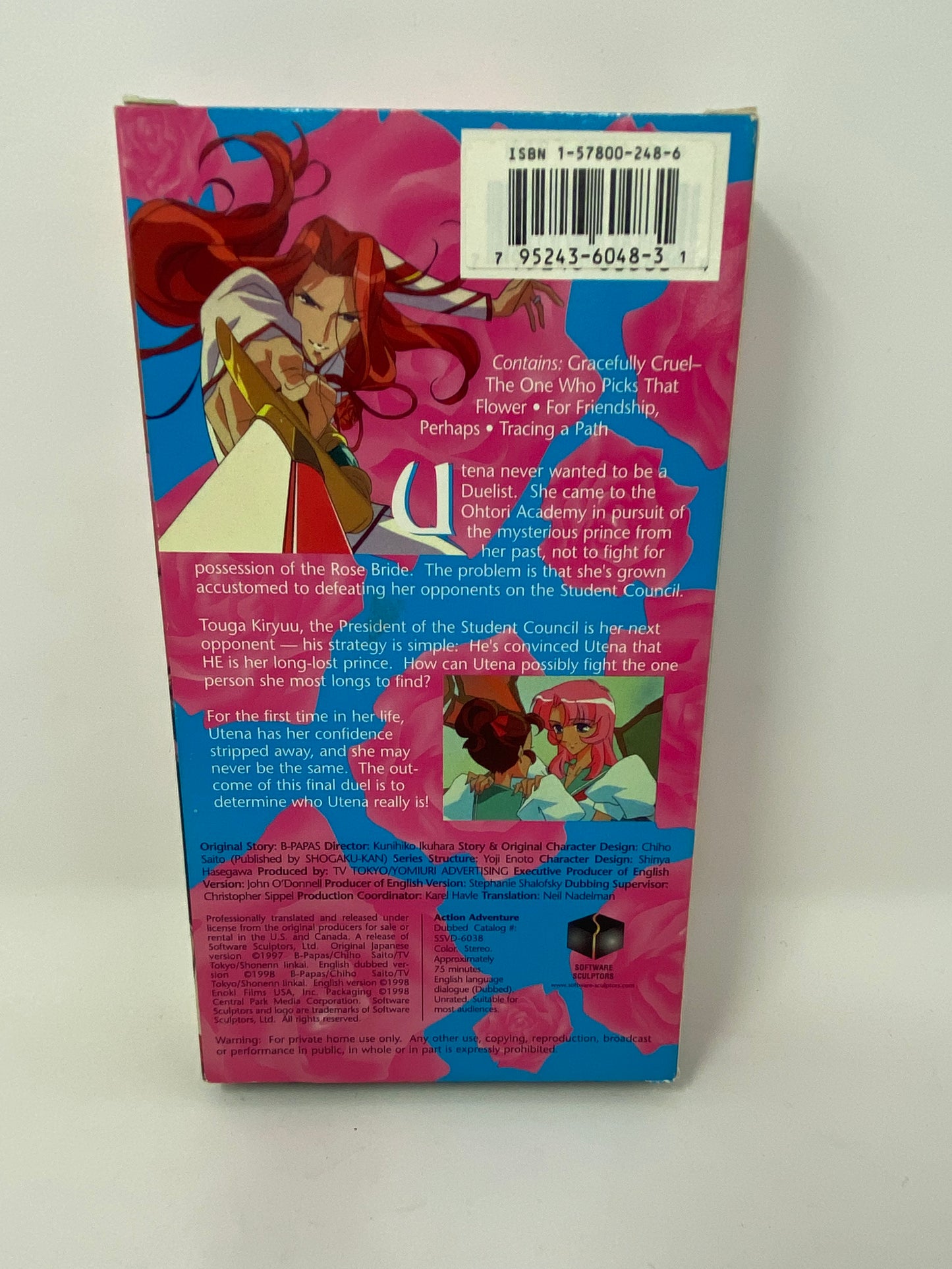 Revolutionary Girl Utena: Power of Dios VHS - Anime Manga - Software Sculptors (1998)