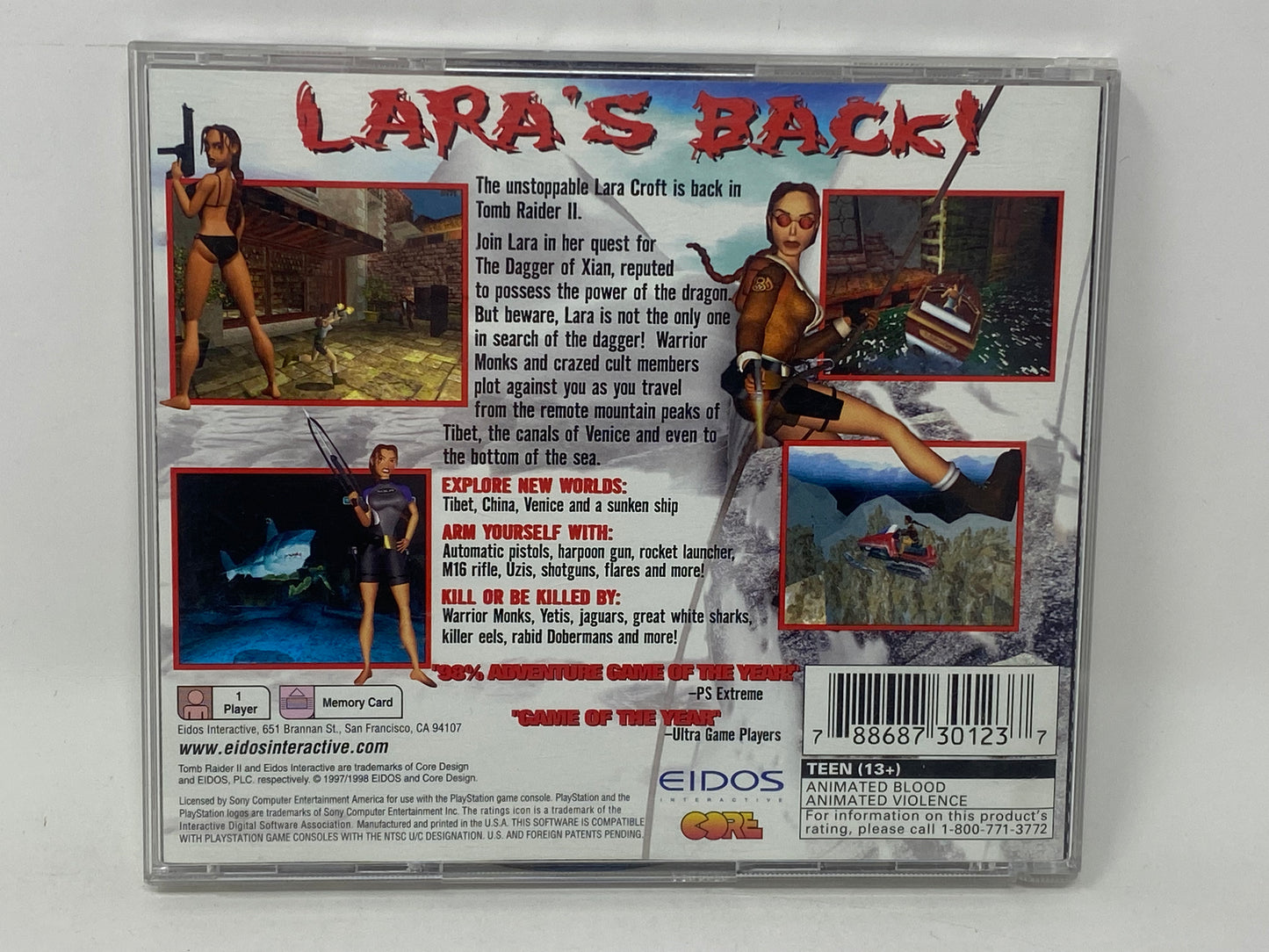 Sony PlayStation PS1 - Tomb Raider II 2